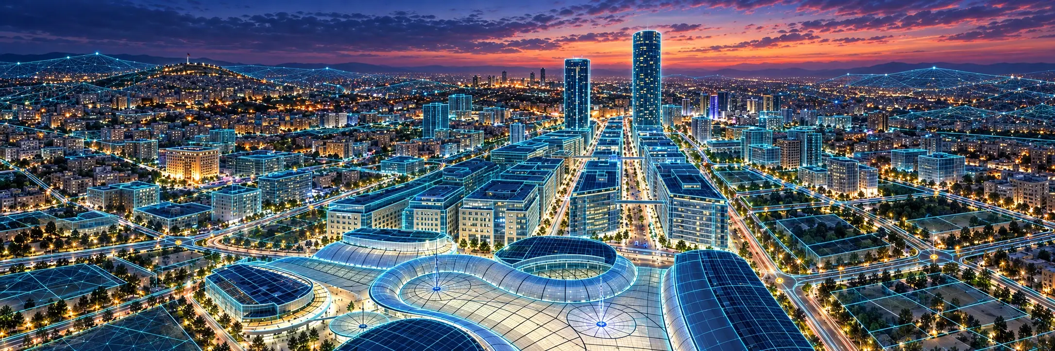 Abdali and the Boulevard in Amman with digital twin building models and GIS layers