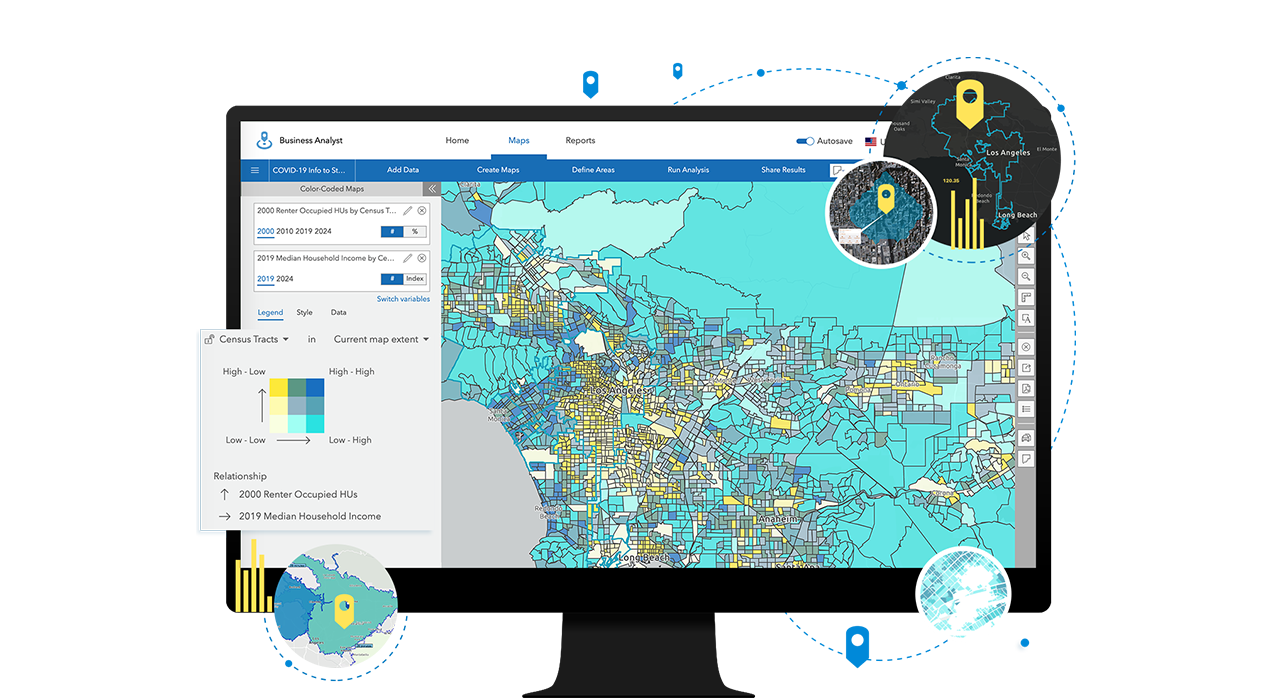 ArcGIS Business Analyst product illustration from Esri