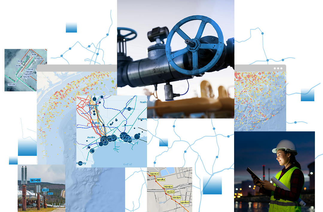 ArcGIS Pipeline Referencing product illustration from Esri